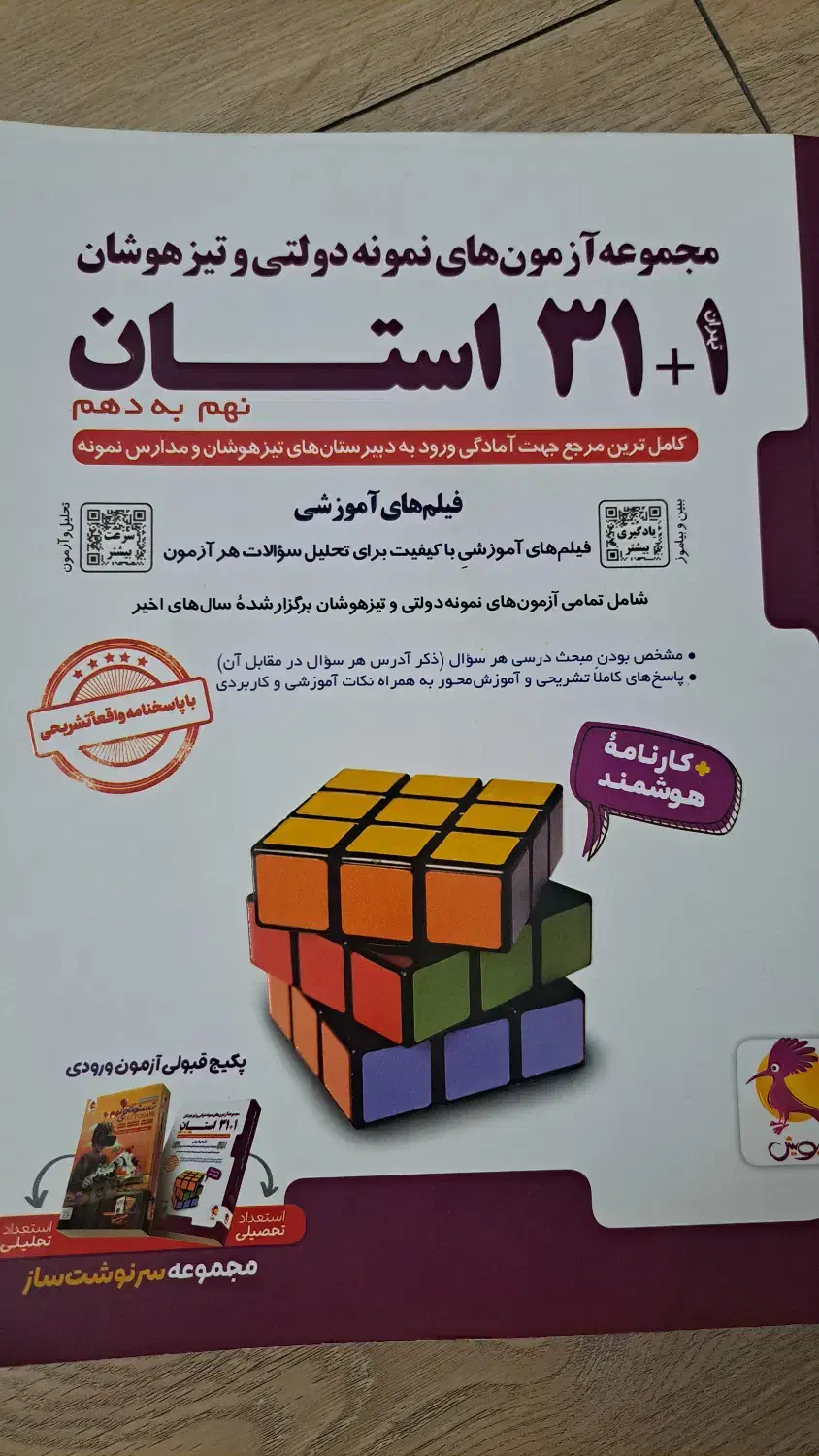 کتاب تست تیزهوشان نهم به دهم|کتاب و مجله آموزشی|تهران, منیریه|دیوار