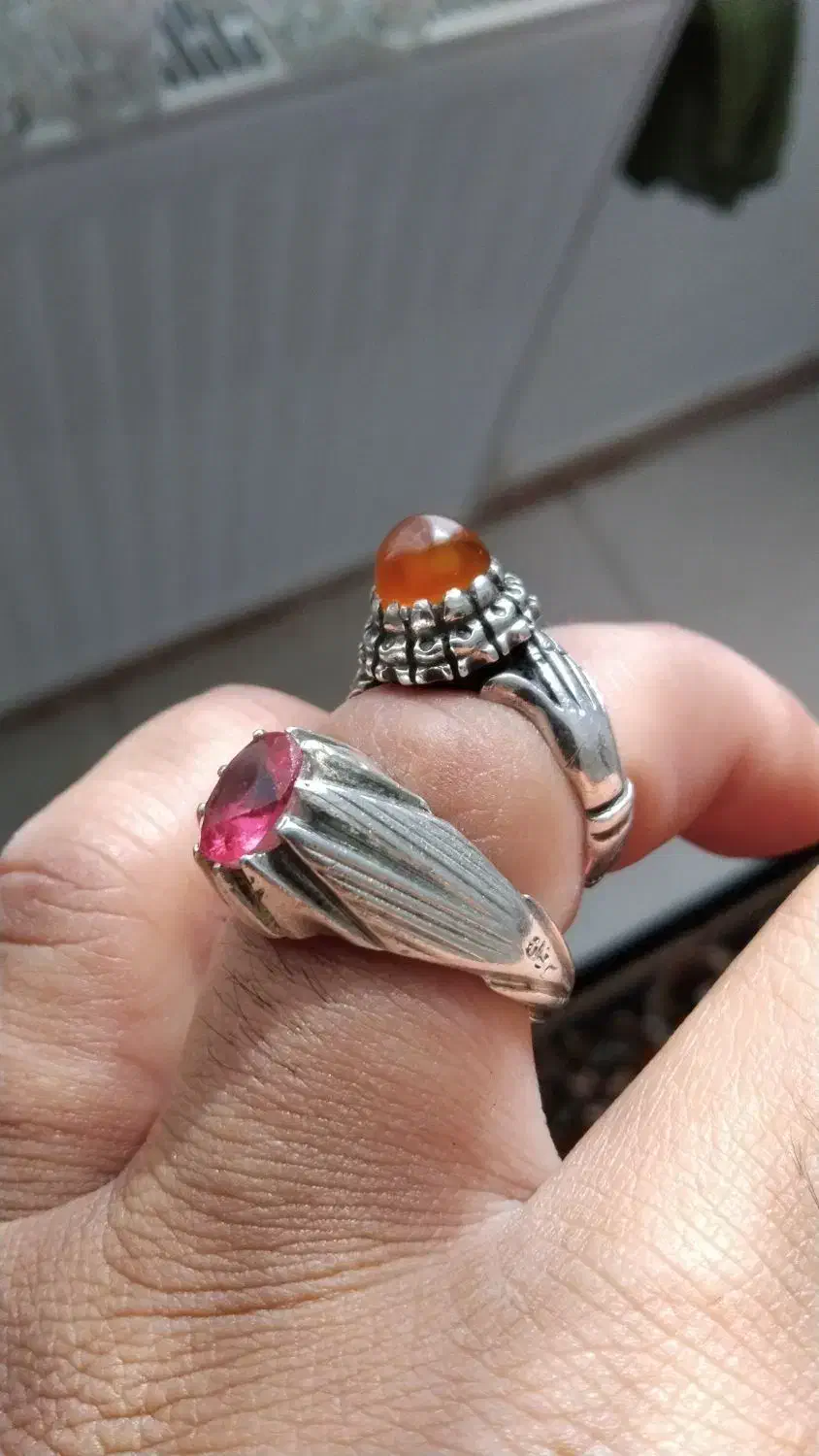 انگشتر یاقوت سرخ سونچیا معدنی و دسته دلبر یمنی|جواهرات|اسلامشهر, مطهری|دیوار