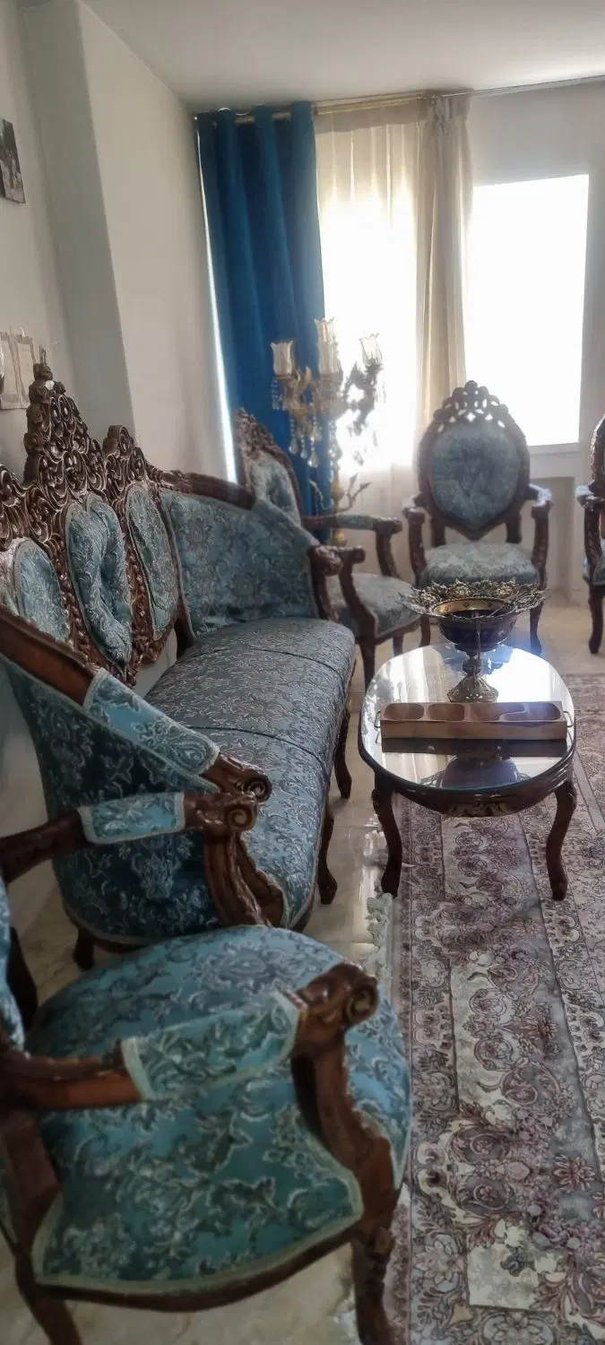 مبلمان استیل ۹ نفره وناهار خوری ۸ نفره|مبلمان خانگی و میز عسلی|تهران, قصر فیروزه ۱|دیوار