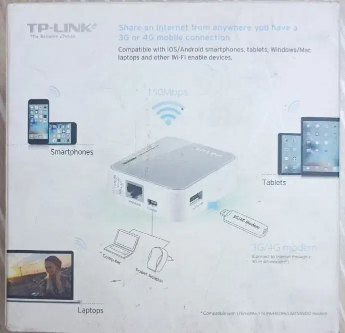 روتور تی پی لینک TL-MR3220|مودم و تجهیزات شبکه|تهران, بریانک|دیوار