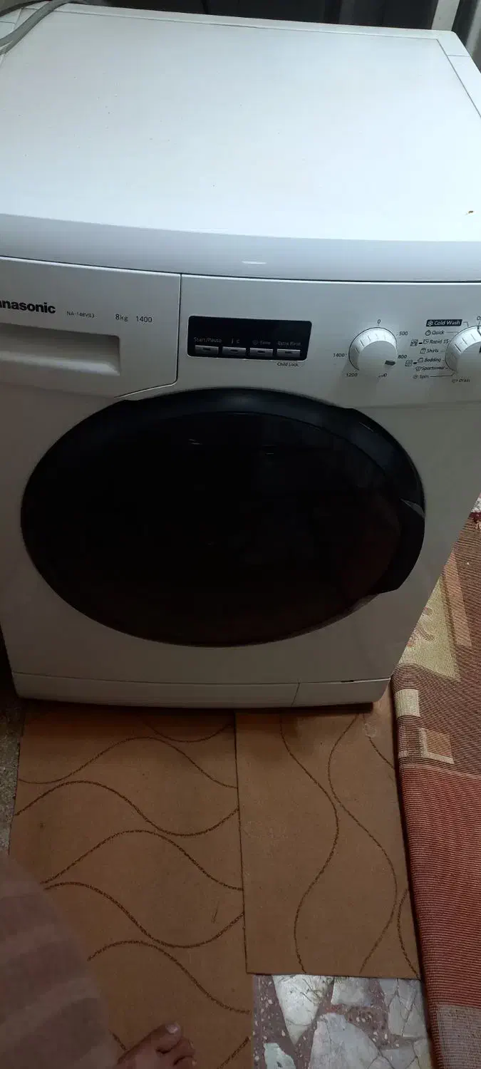لباسشویی تمام اتوماتیک مارک پاناسونیک|ماشین لباسشویی و خشک‌کن لباس|شیراز, شیخ علی چوپان|دیوار
