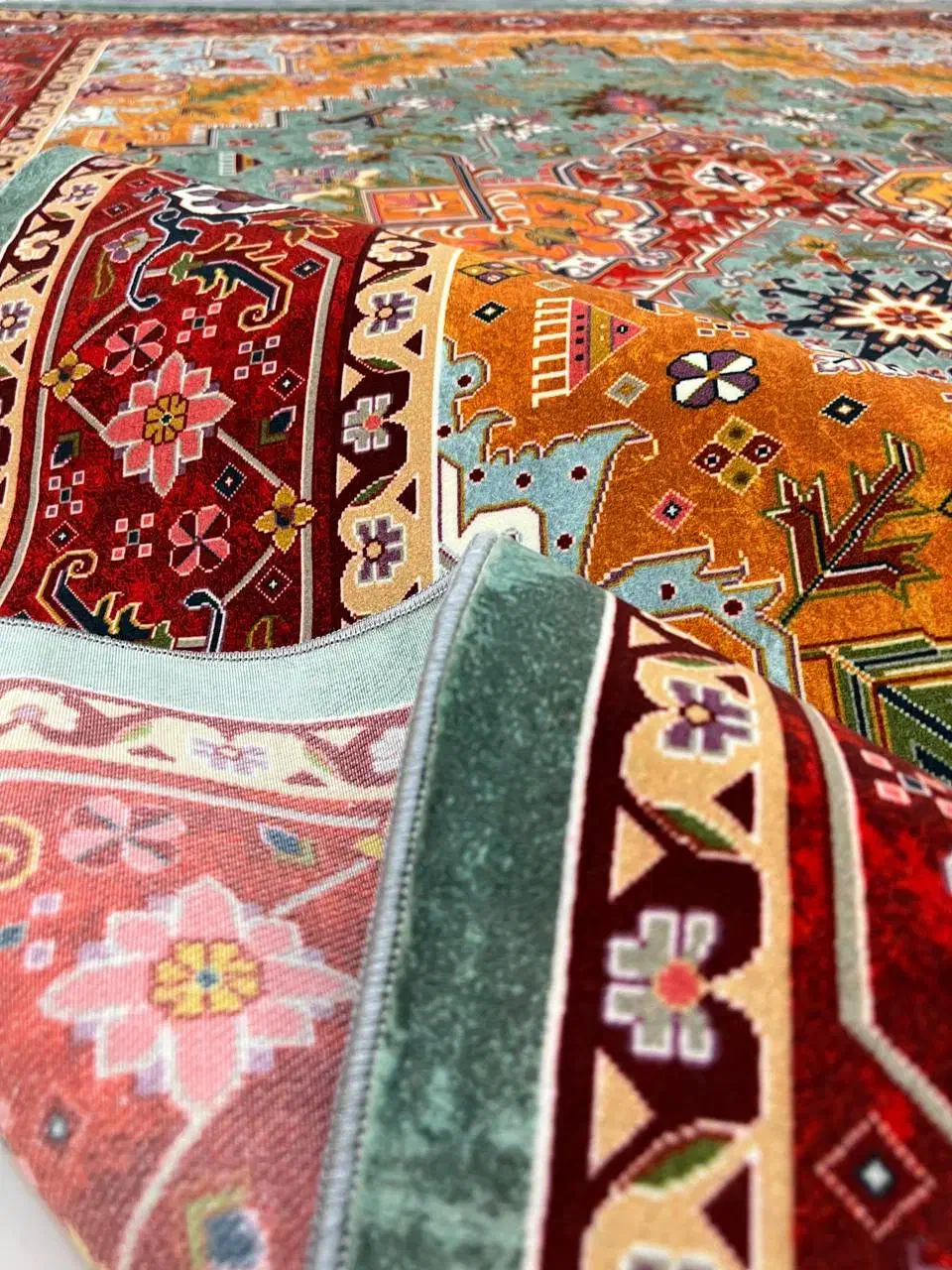 فرش طرح ابریشم با رنگ پاستیلی ۱۲و۹و۶ متری|فرش|قم, باجک دو|دیوار