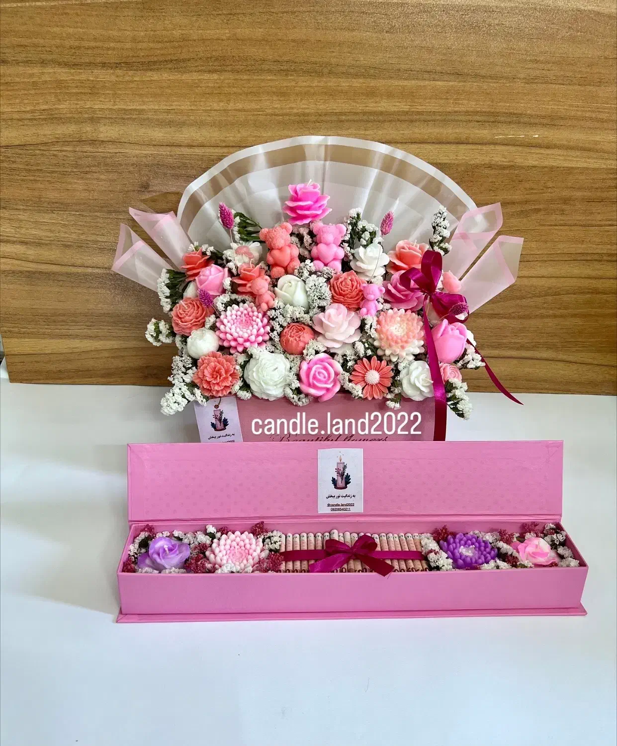 باکس گل شمع برا روز مادر،تولد،نوزاد و یلدا|گل و گیاه طبیعی|تهران, شهرک ولیعصر شمالی|دیوار