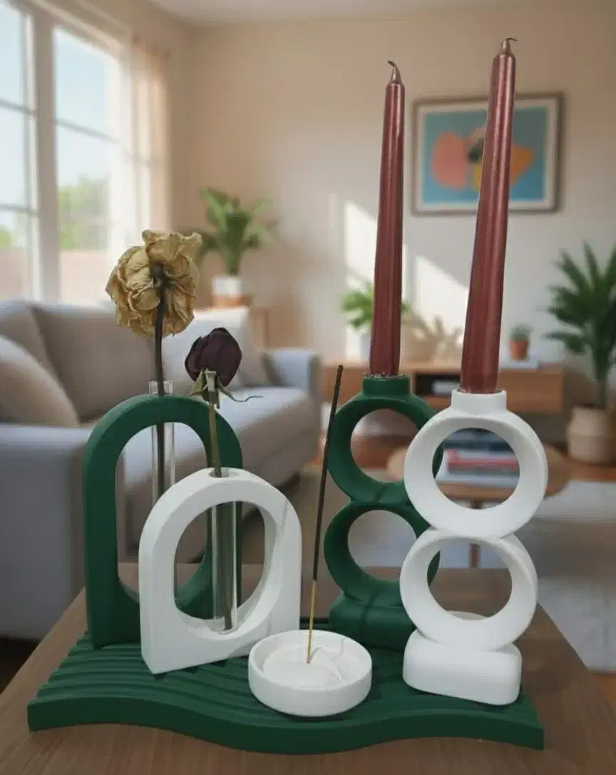 ست دکوری ۶ تیکه سنگ مصنوعی|صنایع دستی و سایر لوازم تزئینی|تهران, مشیریه|دیوار