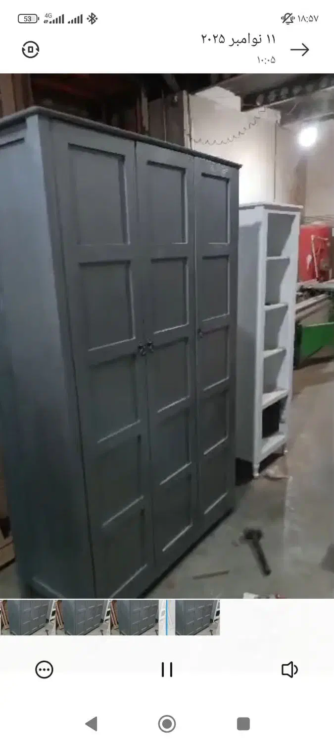 کمد لباس ام دی اف روکش چوب فیلم موجوده|جاکفشی، کمد، دراور|مشهد, کلاهدوز|دیوار