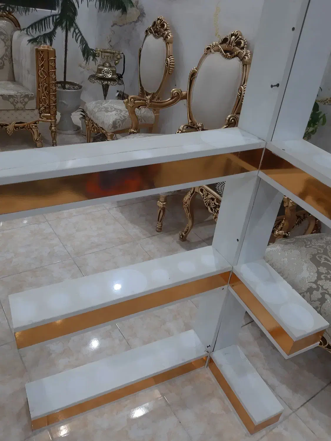 شلف مدل کنج|کتابخانه، شلف، قفسههای دیواری|پردیس, فاز ۲|دیوار