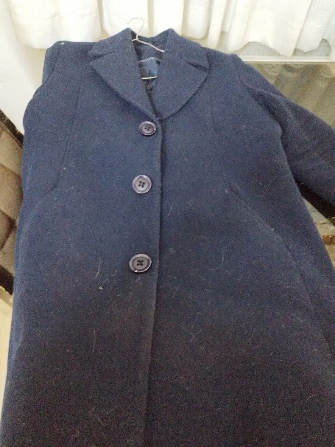 پالتو فوترزنانه سرمه ای|لباس|کرمان, |دیوار