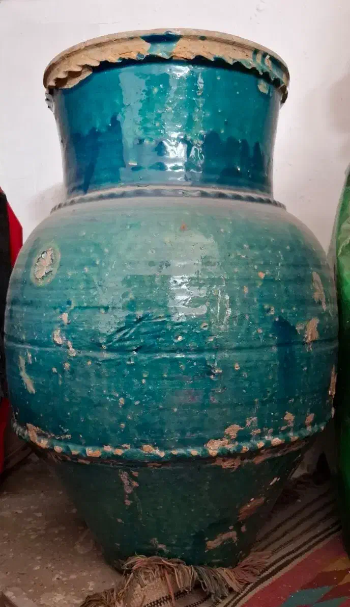 خمره لعابدار قدیمی|کلکسیون اشیاء عتیقه|اصفهان, دشتستان|دیوار