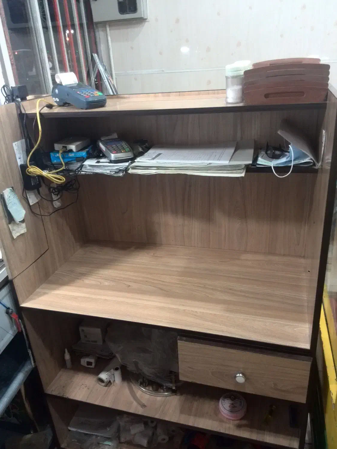 قفسه از جنس ام دی اف|کتابخانه، شلف، قفسه‌های دیواری|بندر ماهشهر, |دیوار