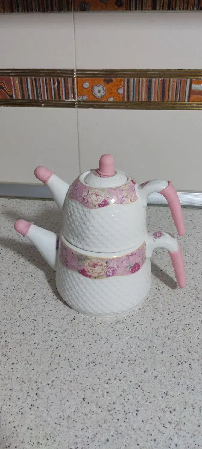 کتری قوری چینی|قوری، کتری، قهوه‌ساز دستی|همدان, |دیوار