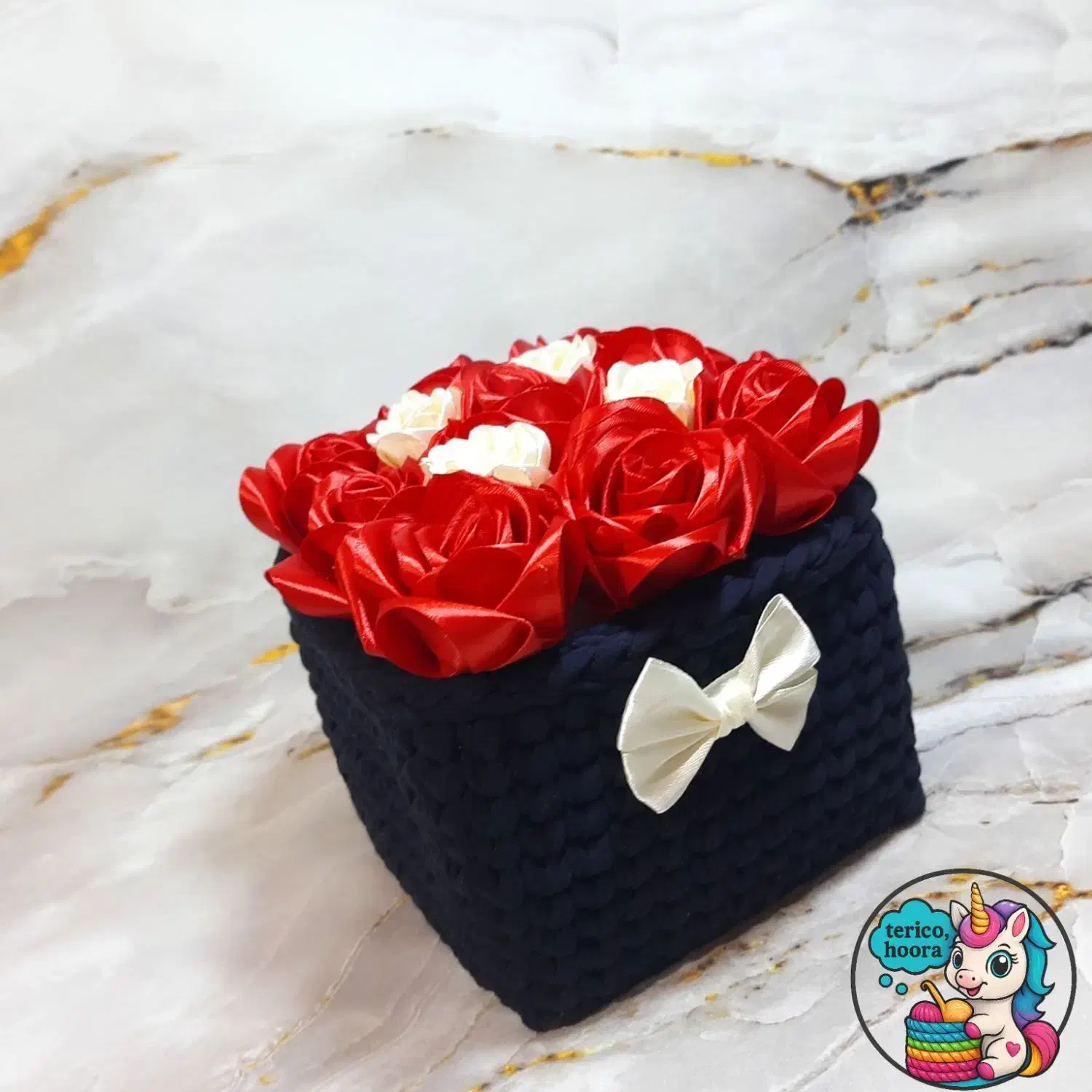 باکس گل سبد تریکو گل روبانی|گل مصنوعی|پردیس, فاز ۱۱|دیوار