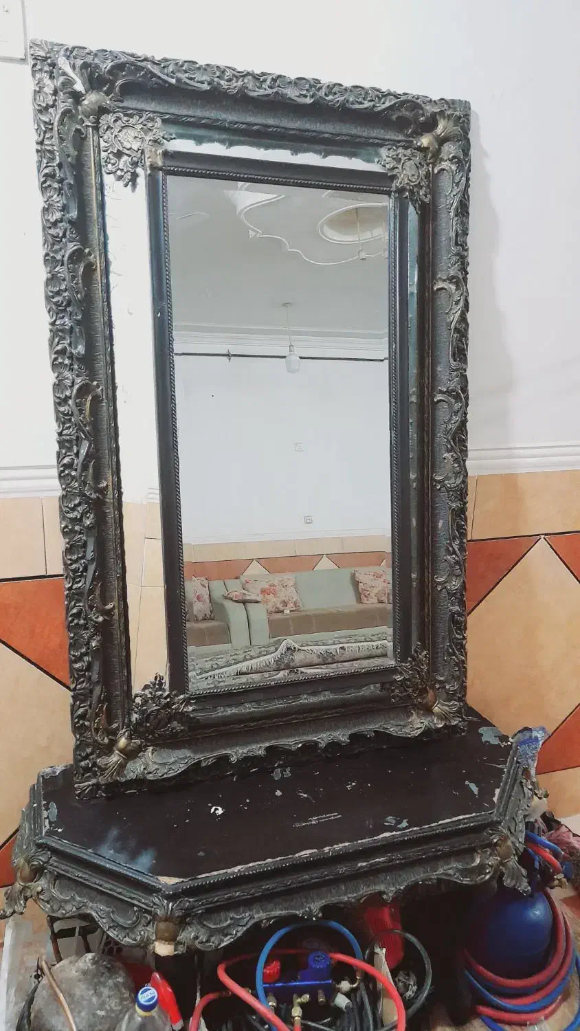 آینه کنسول و بوفه|بوفه، ویترین، کنسول|کارون, |دیوار