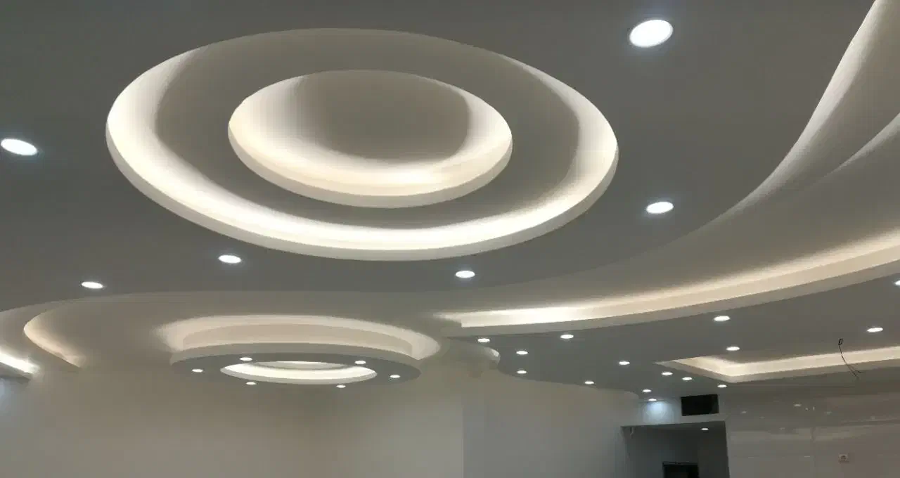 کناف و لاین نوری سقف کاذب و پی وی سی|خدمات پیشه و مهارت|روانسر, |دیوار