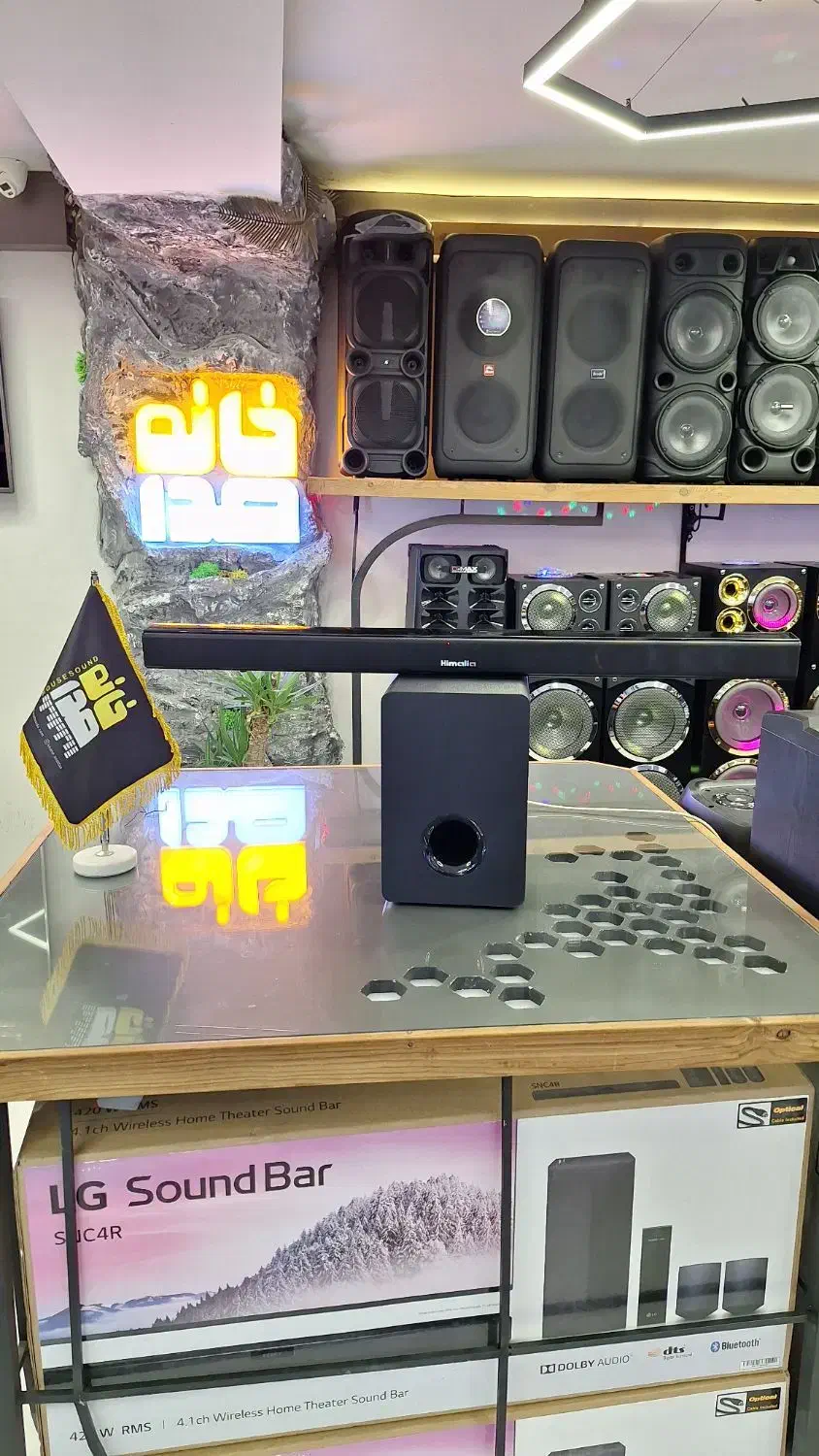 ساندبار بیسیم اسپیکر باندسیستم صوتی حرفه ای 120وات|سیستم صوتی خانگی|مشهد, سراب|دیوار