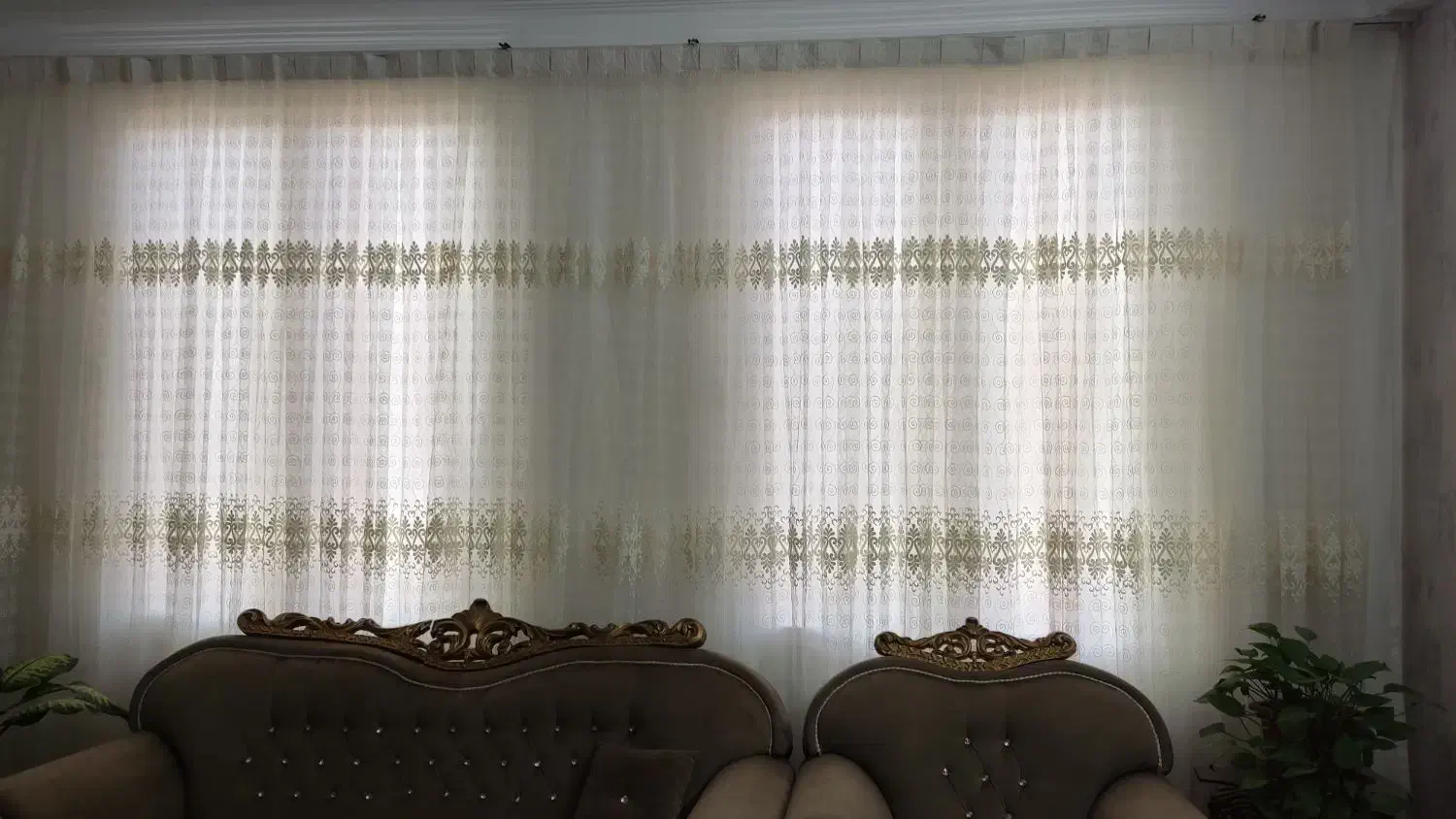 پرده پنجره ۵متری|پرده، رانر، رومیزی|قزوین, |دیوار