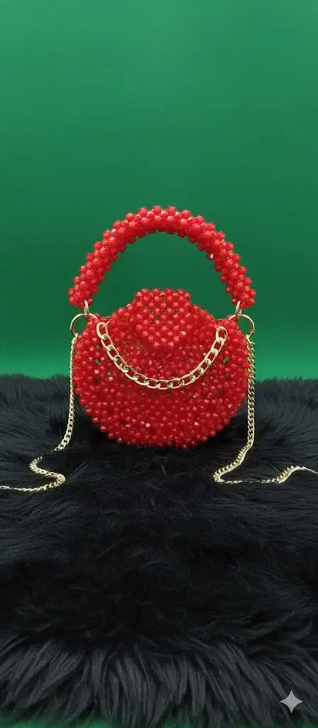 کیف مرواریدی دست باف یلدایی خاص|کیف، کفش، کمربند|صباشهر, |دیوار