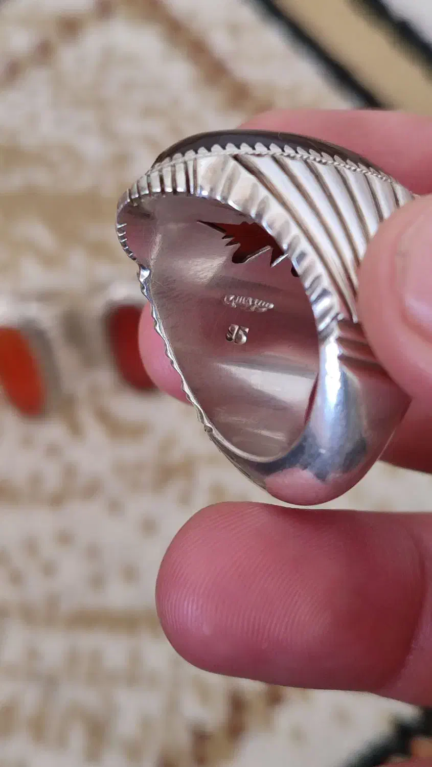 انگشتر دوقاب سید حسن .نگین جز|جواهرات|شیراز, امام حسین|دیوار