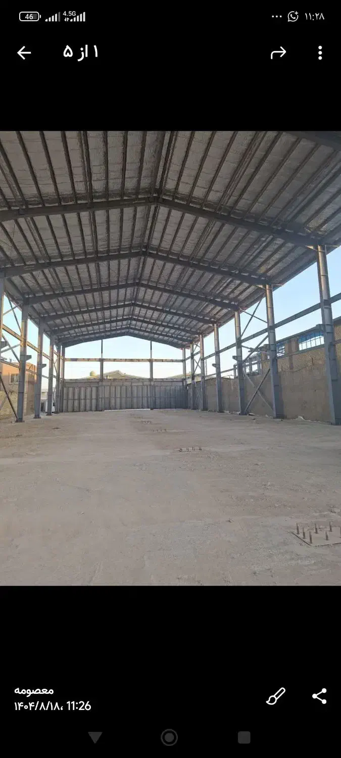 اجاره سوله ۱۴۰۰ در زمین ۱۷۰۰ برق ۵۰ کد ۳۹۸۱|اجارهٔ دفتر صنعتی، کشاورزی، تجاری|رباطکریم, کاظمآباد|دیوار