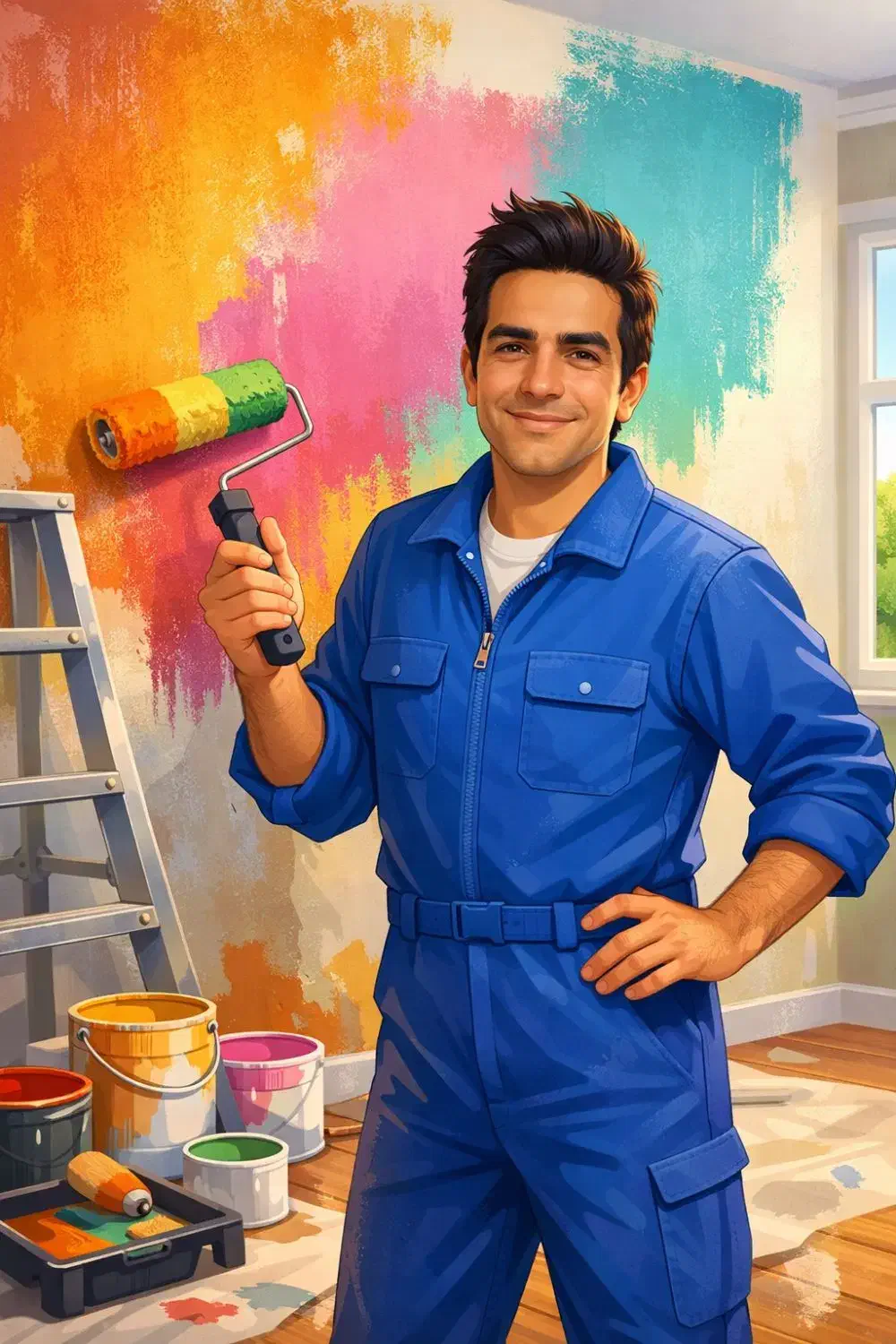 نقاش خوش‌قول|خدمات پیشه و مهارت|گلبهار, شهر جدید گلبهار|دیوار