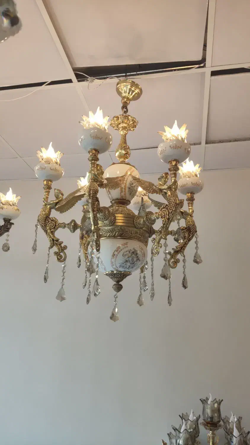 آویز سقفی لوست|لوستر و چراغ آویز|مشهد, نوده|دیوار