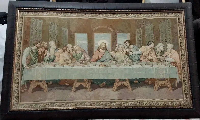 تابلو شام اخر|تابلو فرش|قم, امامزاده ابراهیم|دیوار