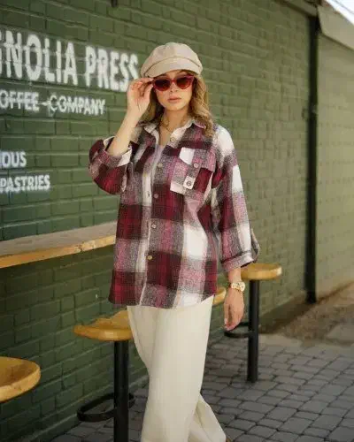 مانتو موهر دار پشمی خارجی|لباس|جهرم, |دیوار