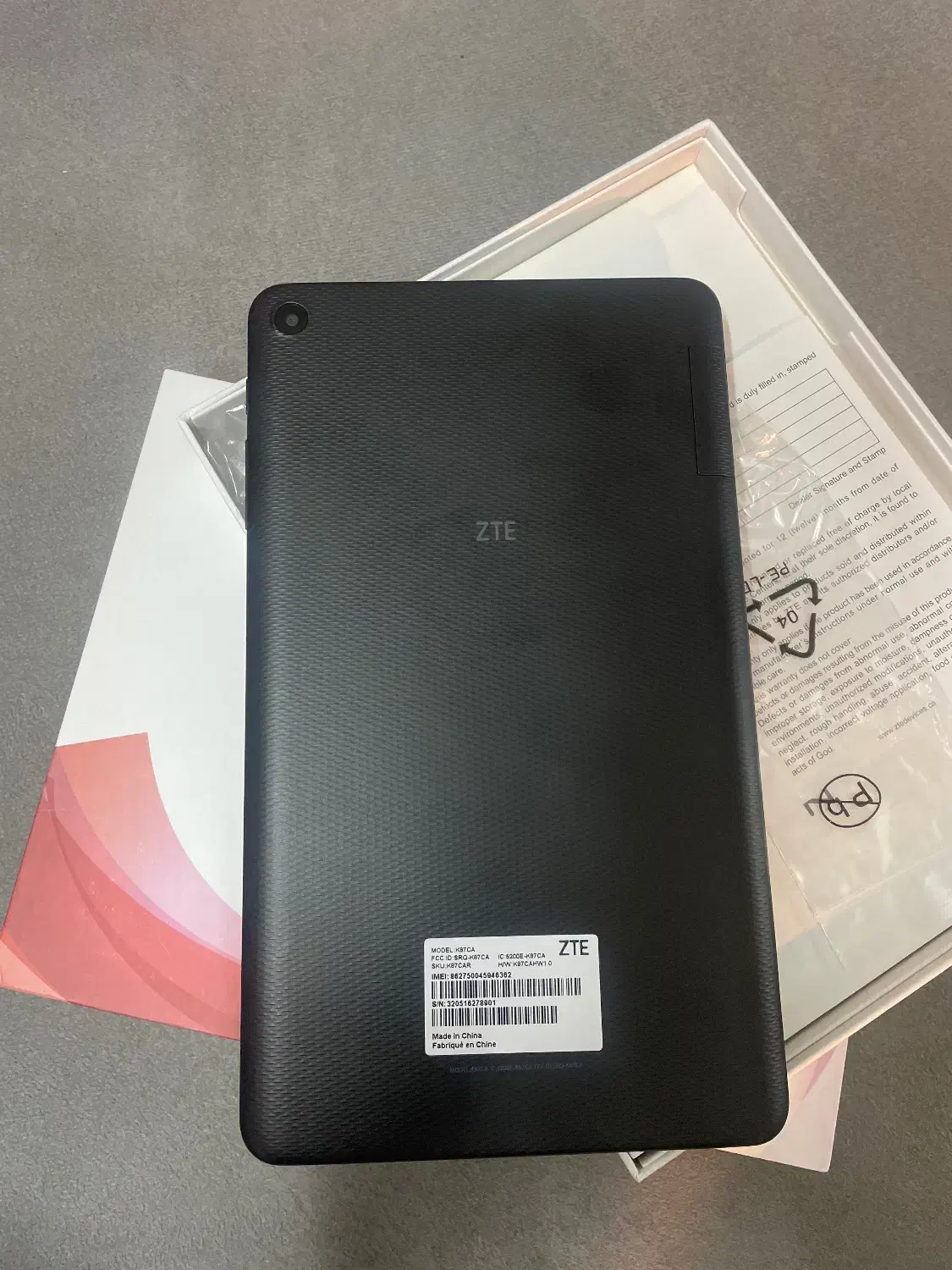 تبلت زد تی ای|تبلت|کرج, ساسانی (قلمستان)|دیوار