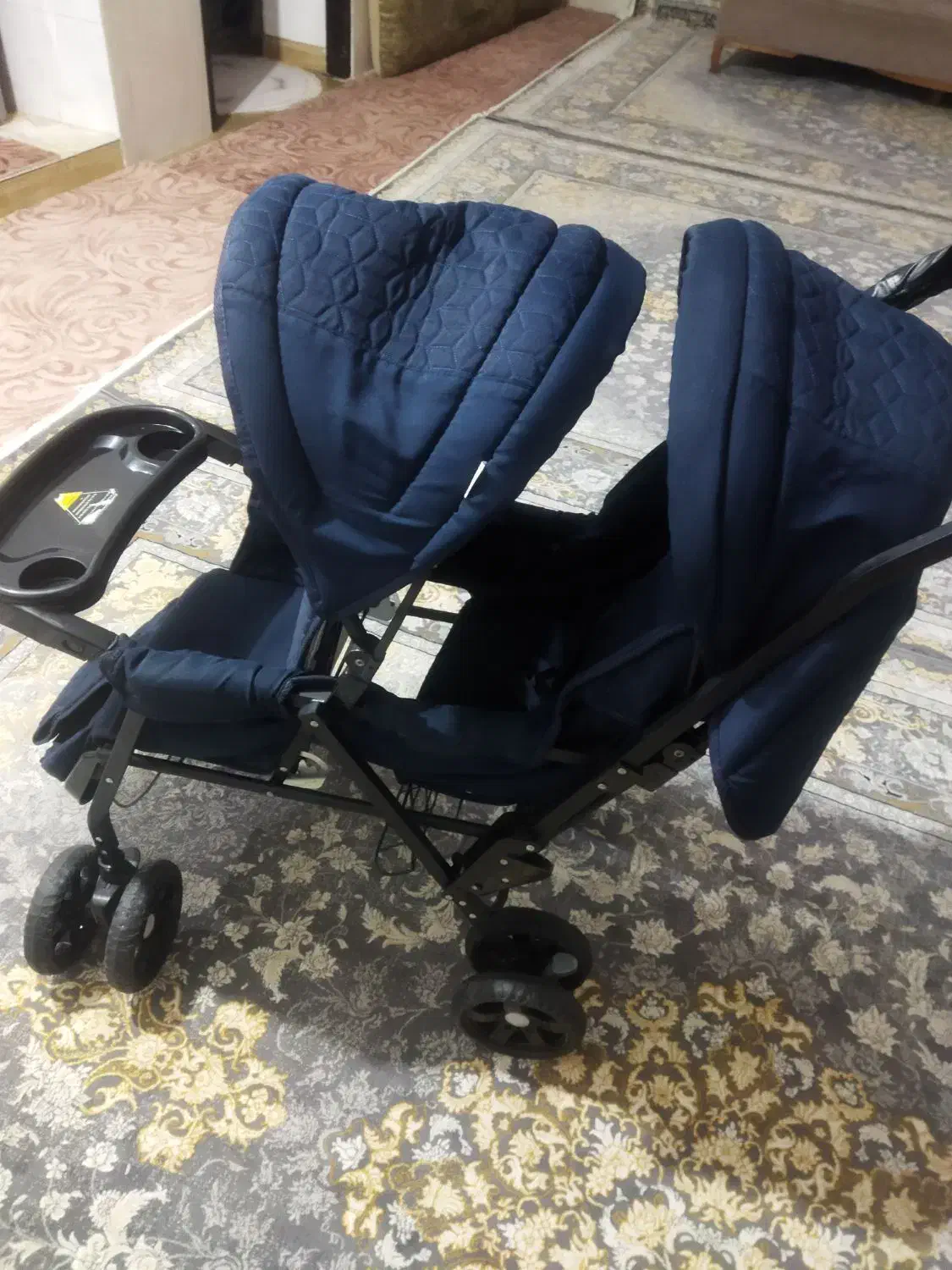 کالسکه دو قلو بچه|کالسکه و لوازم جانبی|ایلام, |دیوار