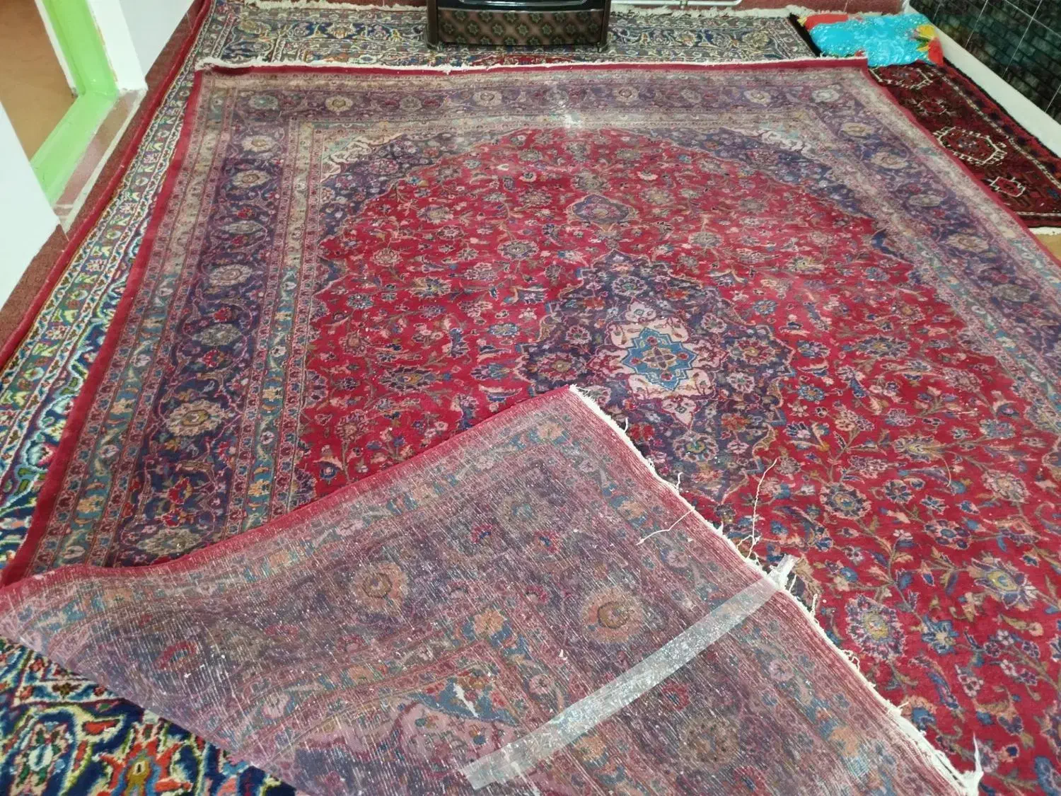 فرش دستباف طبیعی|فرش|اهر, |دیوار