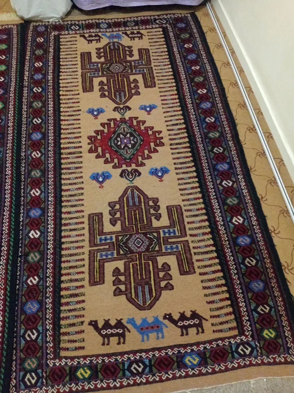 دو عدد گلیم|گلیم، جاجیم، گبه|ملارد, |دیوار