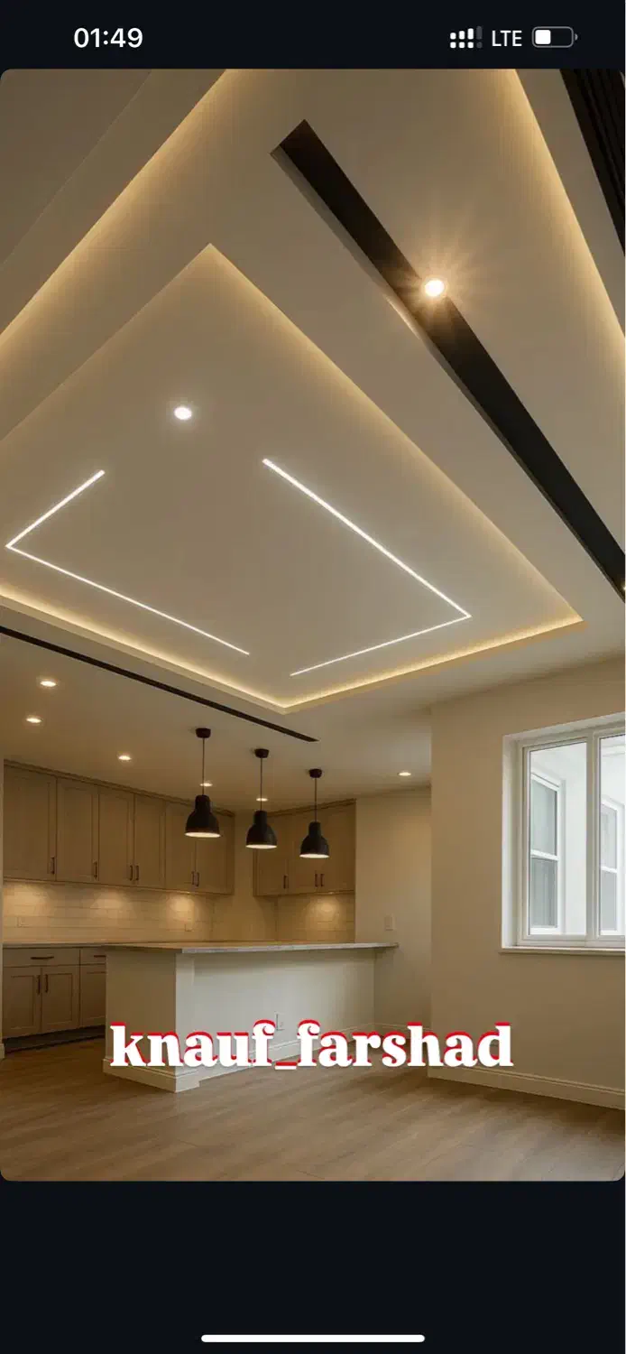 اجرای کناف، کمپارس، تایل۶۰*۶۰، تی وی روم|خدمات پیشه و مهارت|گرگان, |دیوار