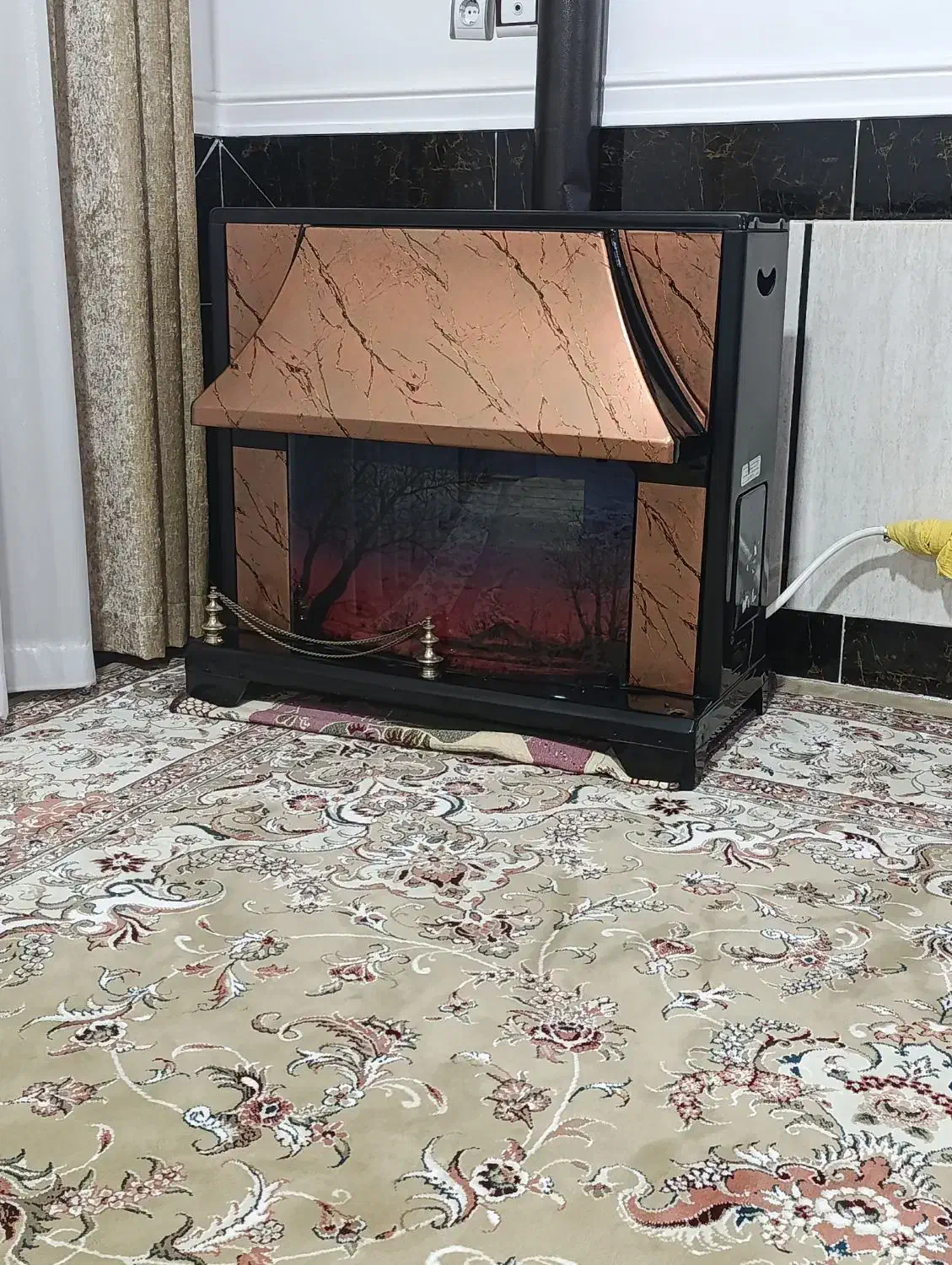 بخاری  طرح شومینه در حد نو. قیمت ۴۸۰۰۰۰۰|بخاری، هیتر، شومینه|گنبد کاووس, |دیوار