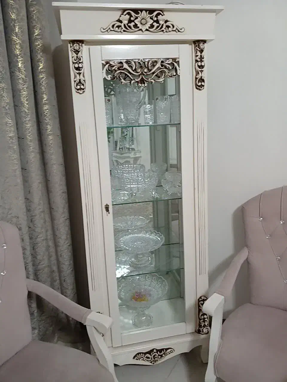 ویترین چوبی|بوفه، ویترین، کنسول|فردوسیه, |دیوار