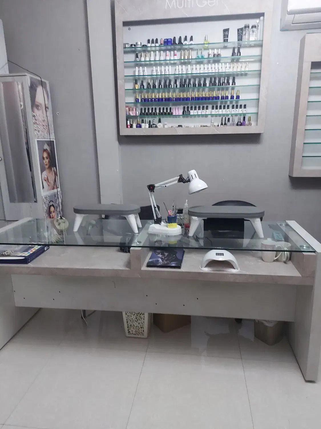 فروش میزناخن دونفره سفارشی ساخته شده|آرایشگاه و سالن‌های زیبایی|قزوین, |دیوار