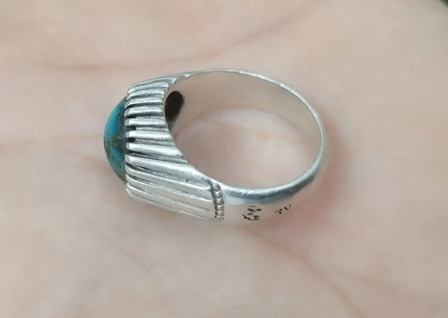 انگشتر دست ساز نقره فیروزه|جواهرات|میاندوآب, |دیوار