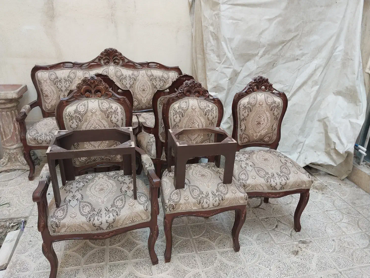 مبل ۸ نفره با کیفیت|مبلمان خانگی و میز عسلی|تهران, هلال احمر|دیوار