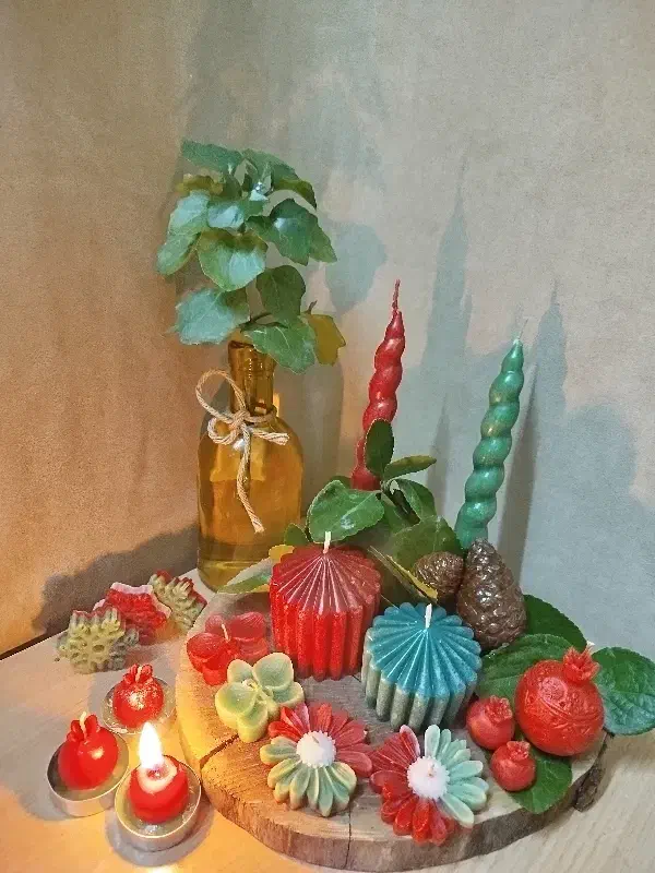 شمع یلدائی|صنایع دستی و سایر لوازم تزئینی|نجفآباد, جلال آباد|دیوار