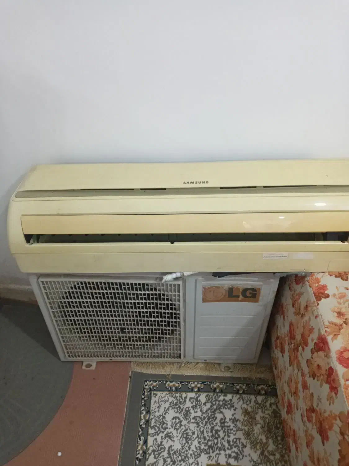 کولر اسپلیت ۱۸۰۰۰ الجی|کولر گازی و فن‌کوئل|رشت, سلیمانداراب|دیوار