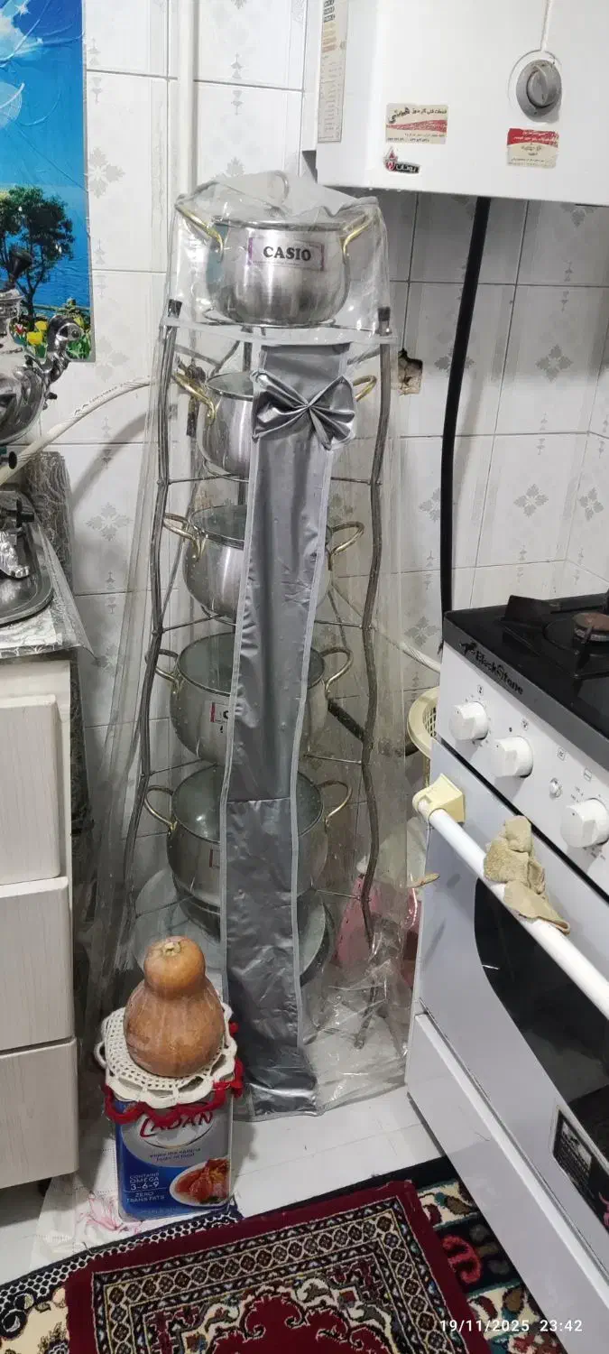 استند قابلمه همراه کاور|آبچکان و نظمدهنده ظروف|ساوه, |دیوار