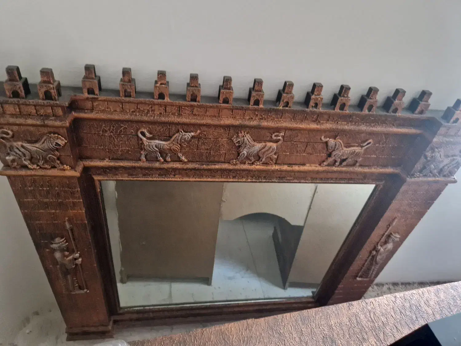 سرویس خواب دو نفره تخت جمشید (چوبی )|تخت و سرویس خواب|تبریز, |دیوار