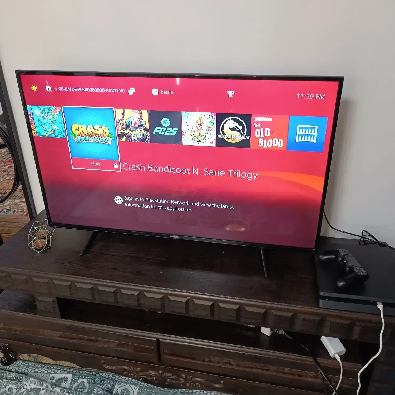 ps4 slim 1tra پلی استیشن ۴ کپی خور ورژن ۱۱|کنسول، بازی ویدئویی و آنلاین|پرند, فاز ۶|دیوار