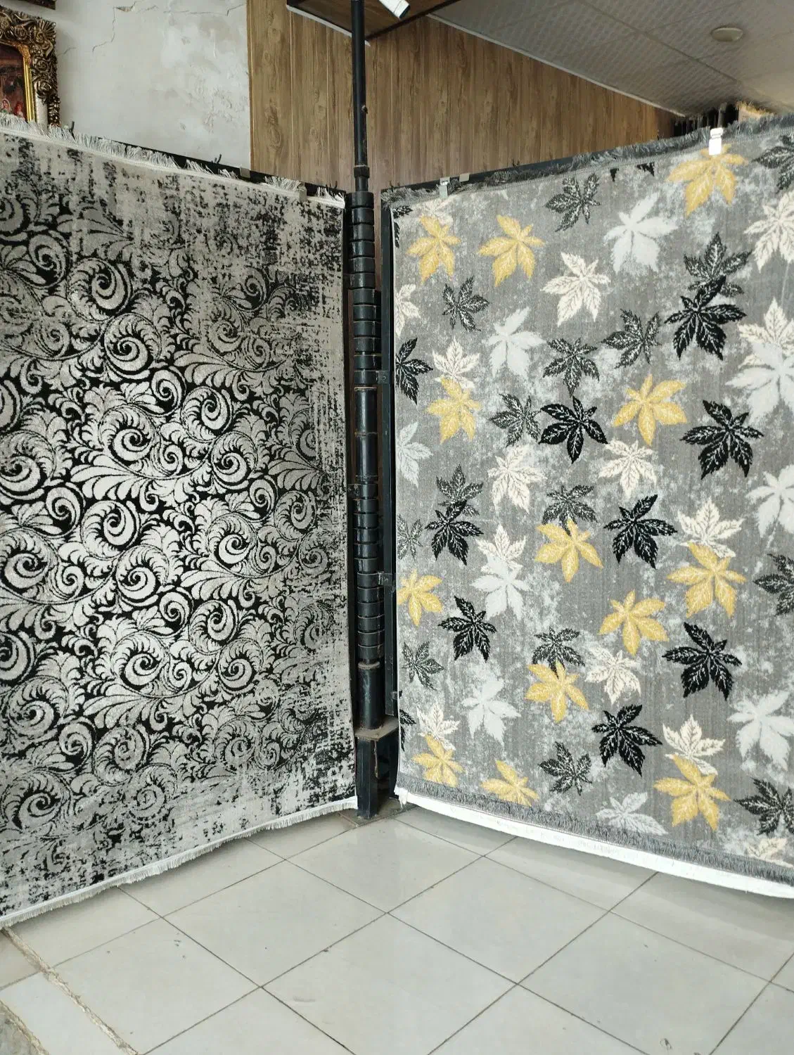 گبه گلیم فلوکاتی شگی وینتیج فانتزی مراکشی سنتی|فرش|کاشان, شهید زجاجی|دیوار