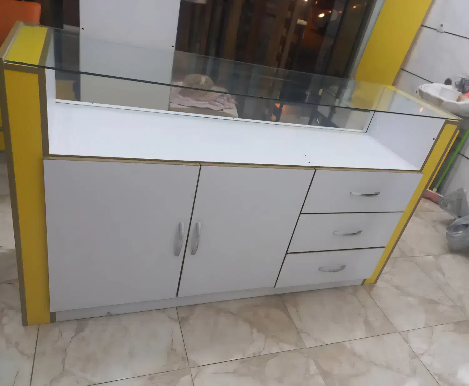 ست دکور ' پیشخوان 'قفسه|فروشگاه و مغازه|الوند, |دیوار