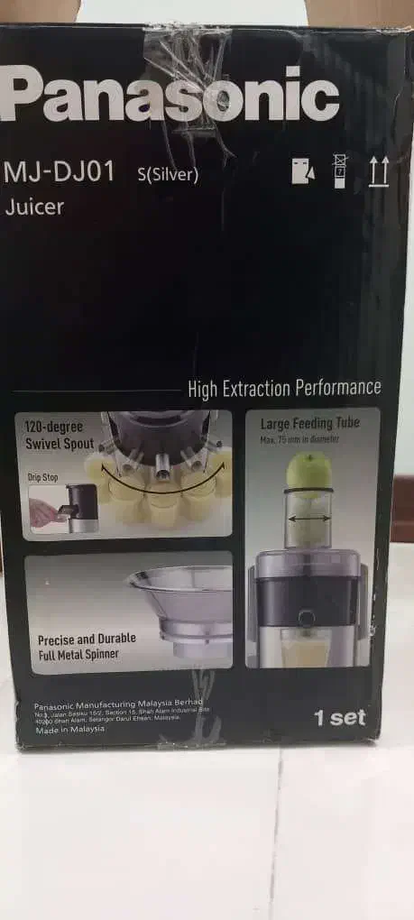 آبمیوه گیری پاناسونیک مدل Mj-Dj01|آبمیوهگیر و آبمرکباتگیر|شیراز, شهرک بهشتی|دیوار