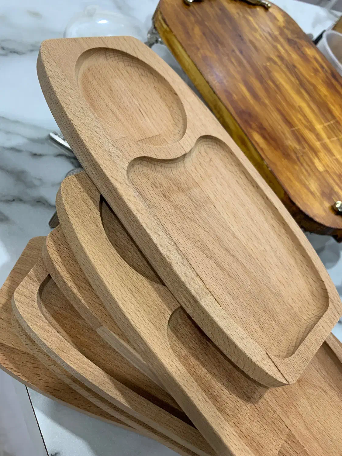 ظروف پذیرایی چوبی مناسب جهیزیه|ظروف سرو و پذیرایی|شیراز, قدوسی غربی|دیوار