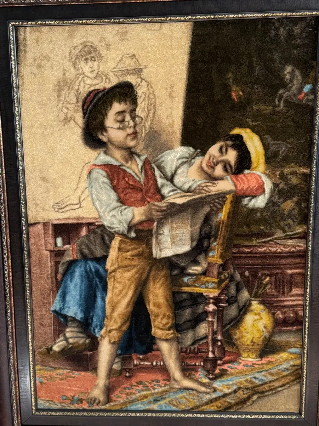 تابلو فرش دستباف|تابلو فرش|قم, زنبیل آباد|دیوار