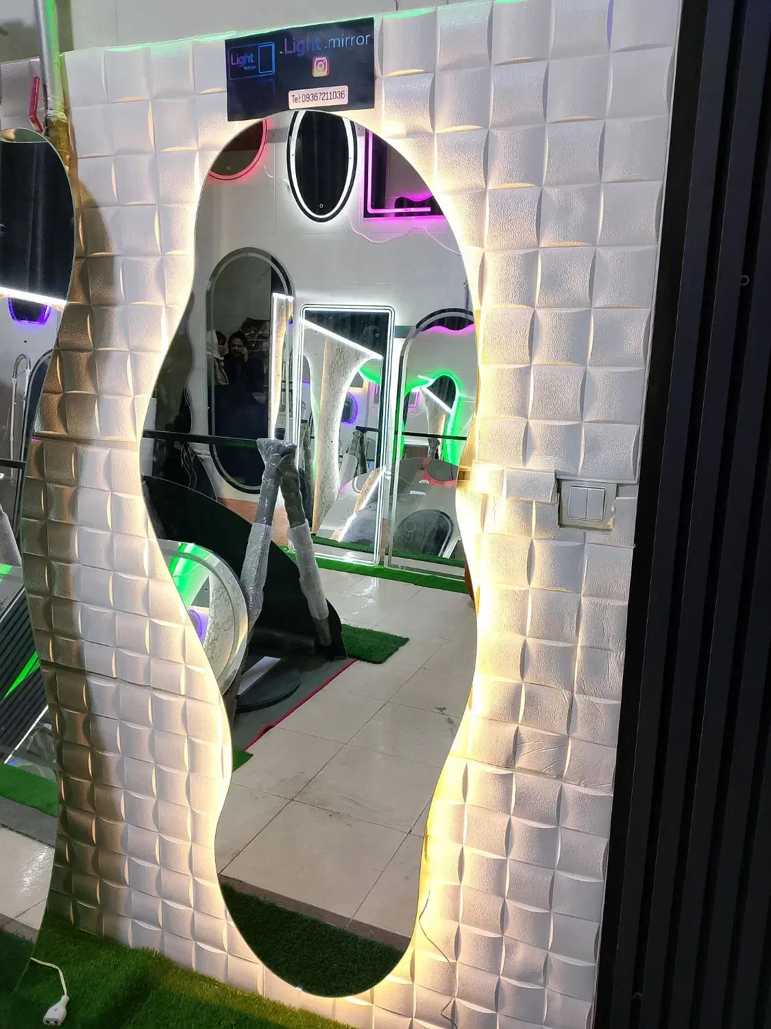 آیینه مدرن لایت|آینه|سنندج, |دیوار