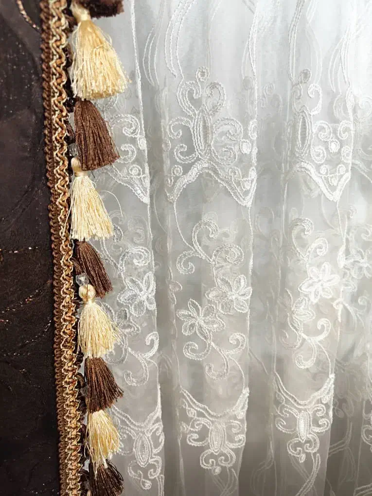 پرده کلاسیک به همراه کتیبه|پرده، رانر، رومیزی|محمدشهر, محمدشهر|دیوار