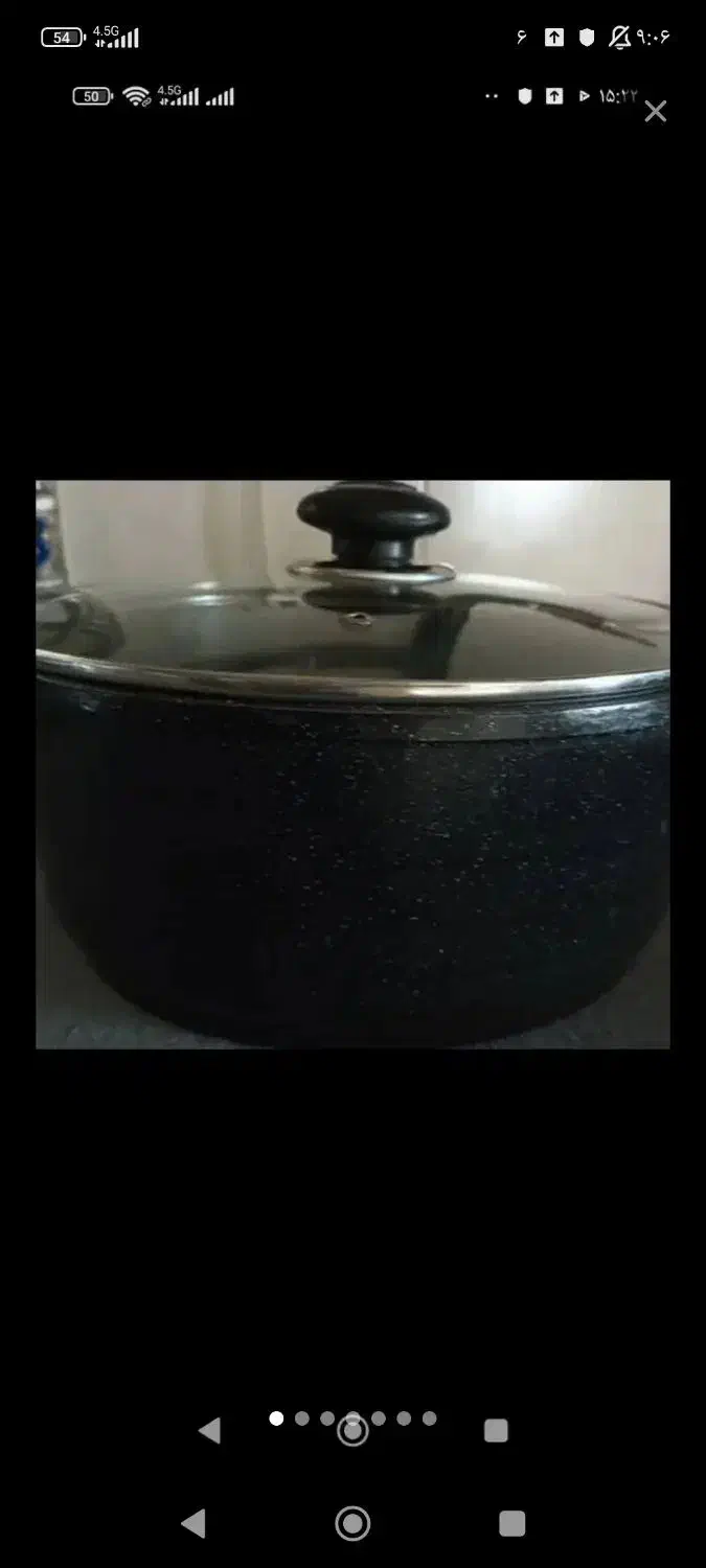 قابلمه چدن گرانیت مارک پیلو درب دار|ظروف پخت‌وپز|پرند, فاز ۶|دیوار