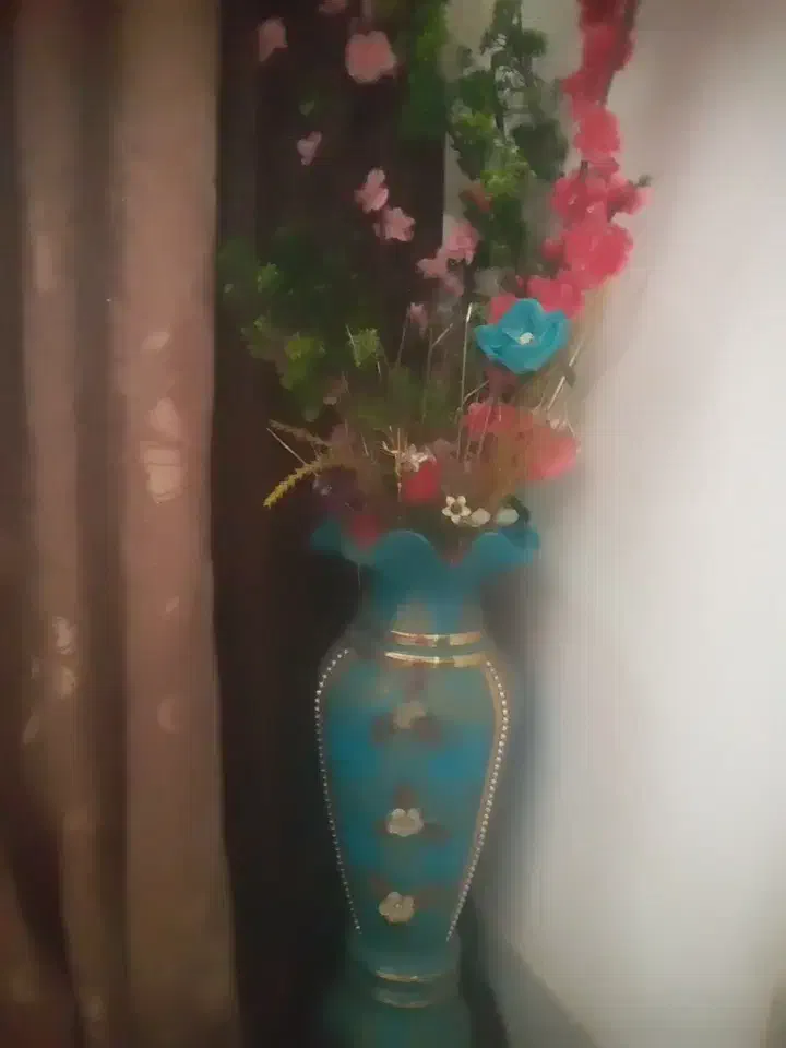 گلدان با گلاب خوری وجای میوه خوری|گل مصنوعی|محمدیه-قزوین, |دیوار